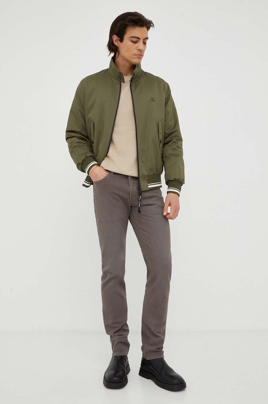 Marc O'Polo sweter bawełniany 328502360124 beżowy AW23