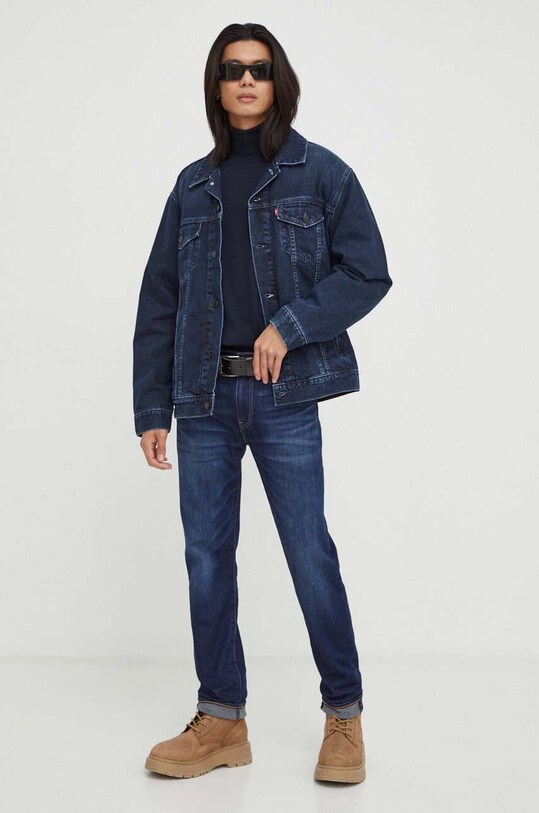Вовняний светр Marc O'Polo 329508360386 темно-синій AW23