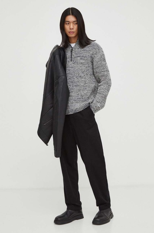 Svetr z vlněné směsi Marc O'Polo DENIM 369601360142 černá AW23