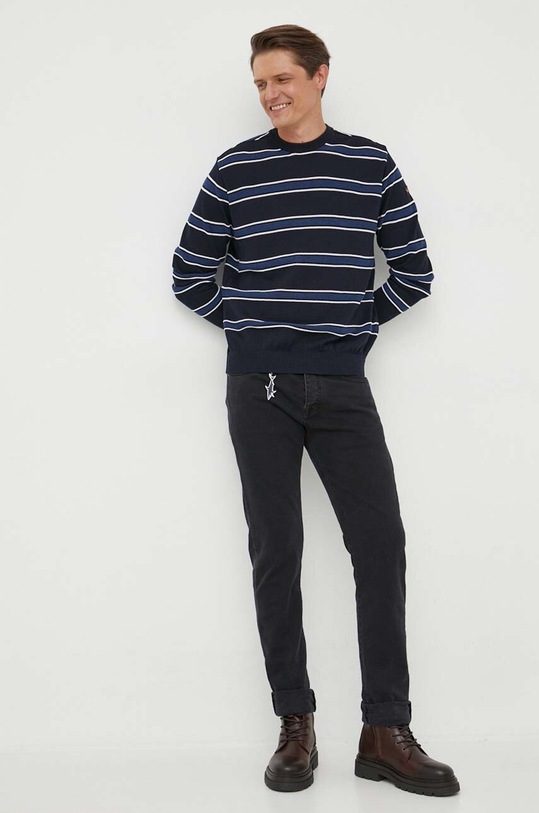 Paul&Shark sweter wełniany 13311053 granatowy AW23