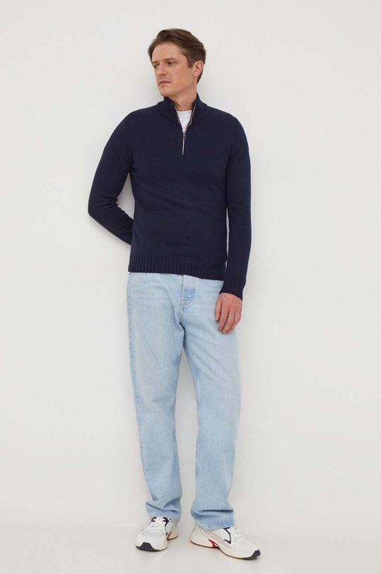 Colmar sweter wełniany 4472.9PY granatowy AW23