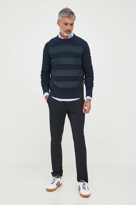 Pepe Jeans sweter bawełniany Sheldon PM702373.594 granatowy AW23