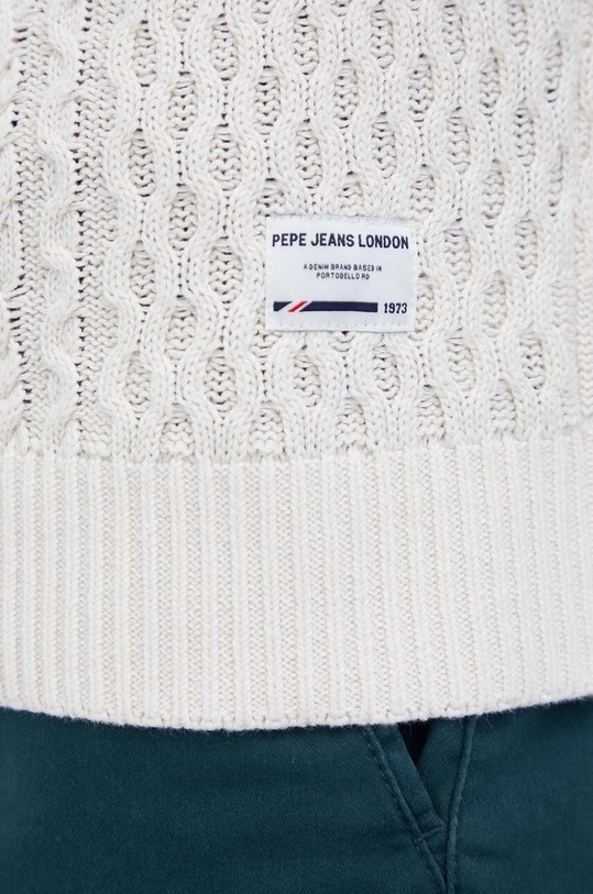 Pepe Jeans sweter bawełniany PM702378.803 beżowy