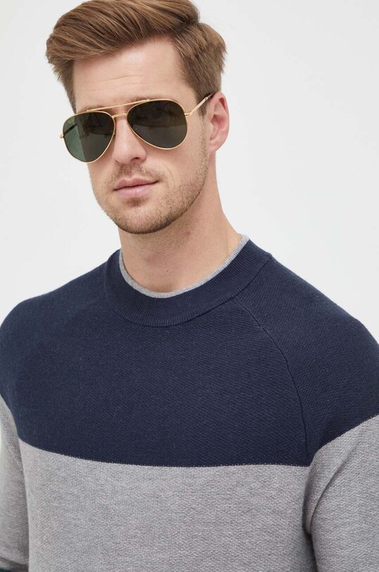 Πουλόβερ με προσθήκη μαλλιού Pepe Jeans Samuel γκρί PM702367.933