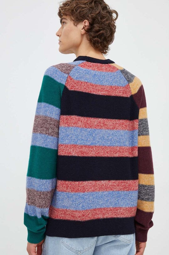 Odzież PS Paul Smith sweter wełniany M2R.240Y.L21936 granatowy