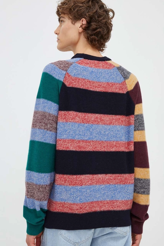 Odzież PS Paul Smith sweter wełniany M2R.240Y.L21936 granatowy