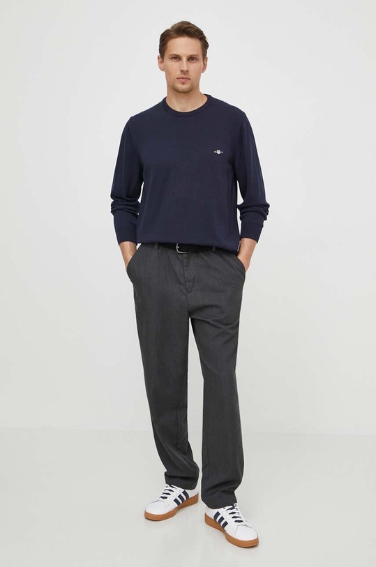 Gant pulover de bumbac 8030561 bleumarin AW24