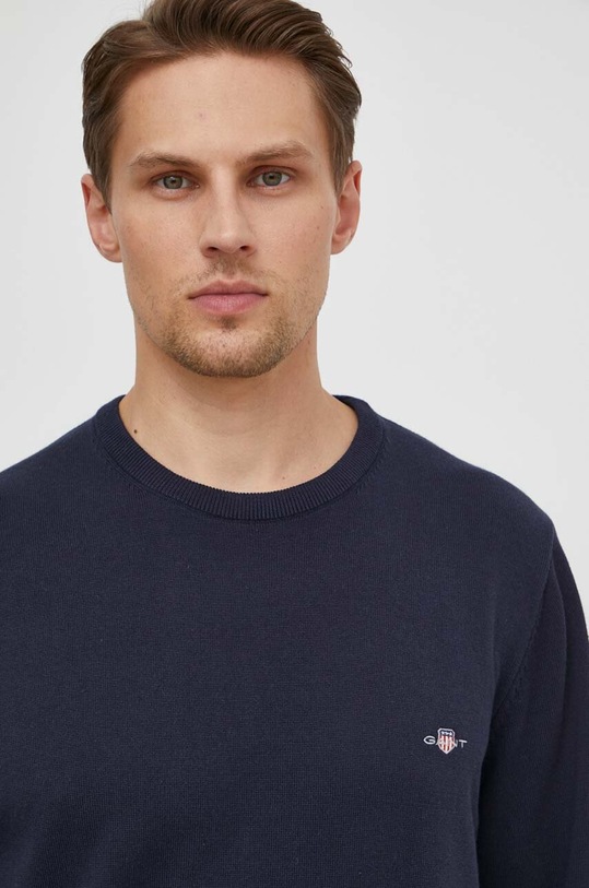 Gant pulover de bumbac bleumarin 8030561