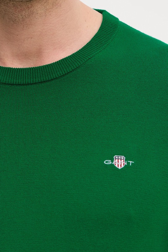 Gant sweter bawełniany 8030561 zielony