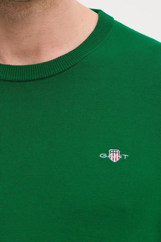 Gant sweter bawełniany 8030561 zielony