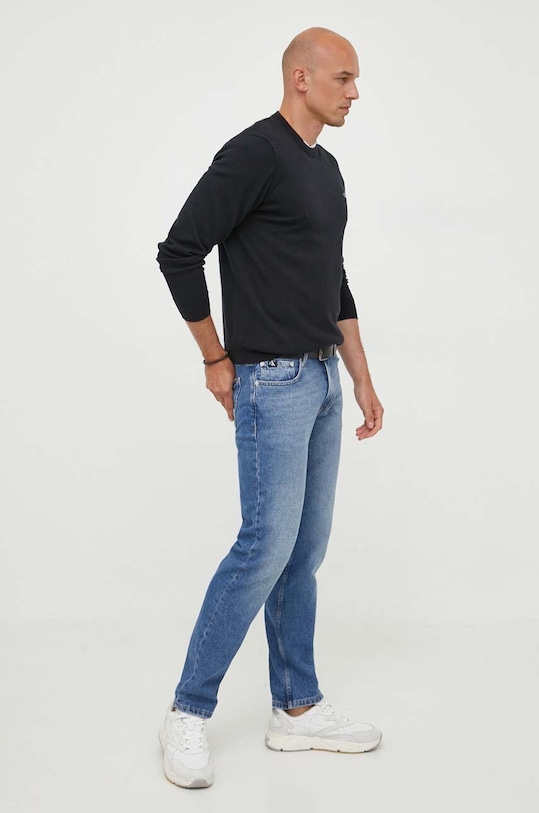 Gant pulover de bumbac 8030561 negru AW24