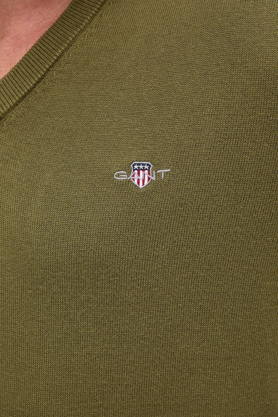 Gant sweter bawełniany 8030562 zielony