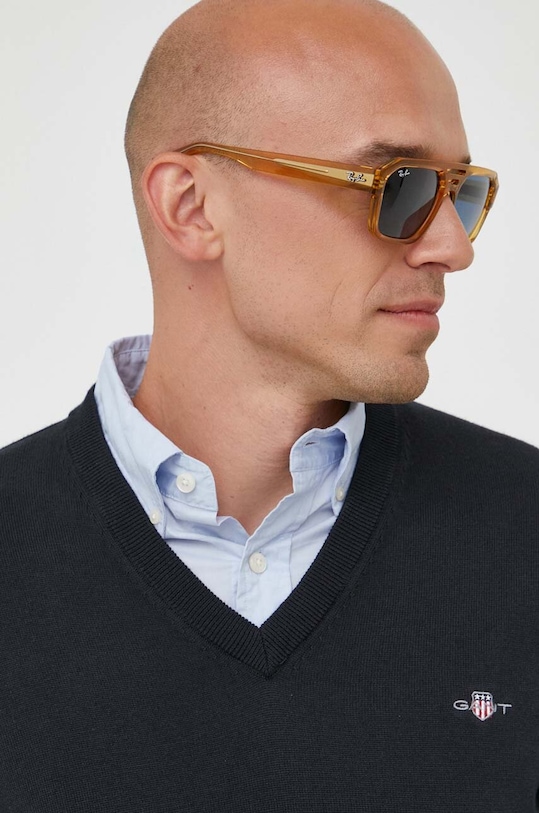 Gant pulover de bumbac negru 8030562