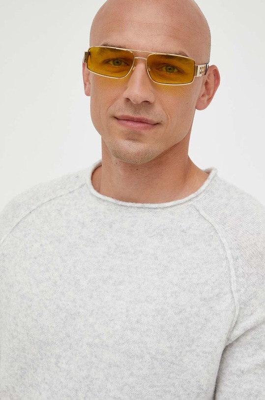 American Vintage sweter z domieszką wełny szary MDAM18AH23