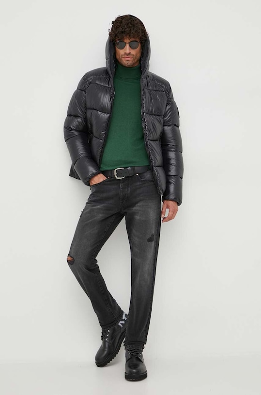 United Colors of Benetton sweter z domieszką wełny 101AU200R.2E5 zielony AW23