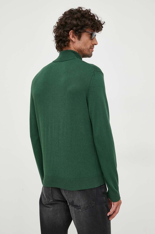 Odzież United Colors of Benetton sweter z domieszką wełny 101AU200R.2E5 zielony