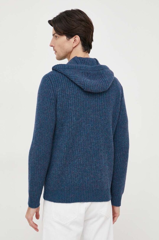 Odzież United Colors of Benetton kardigan wełniany 113MU5007.5B1 granatowy