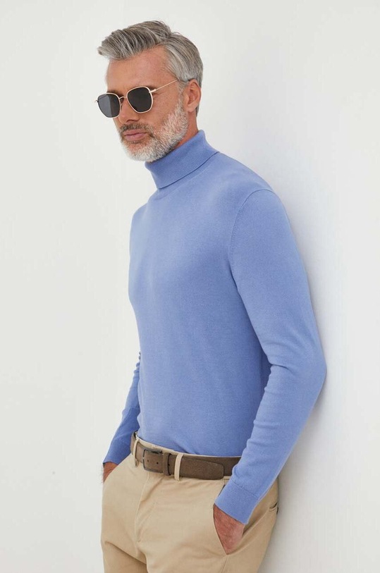 United Colors of Benetton sweter niebieski 10CVU2519.05N