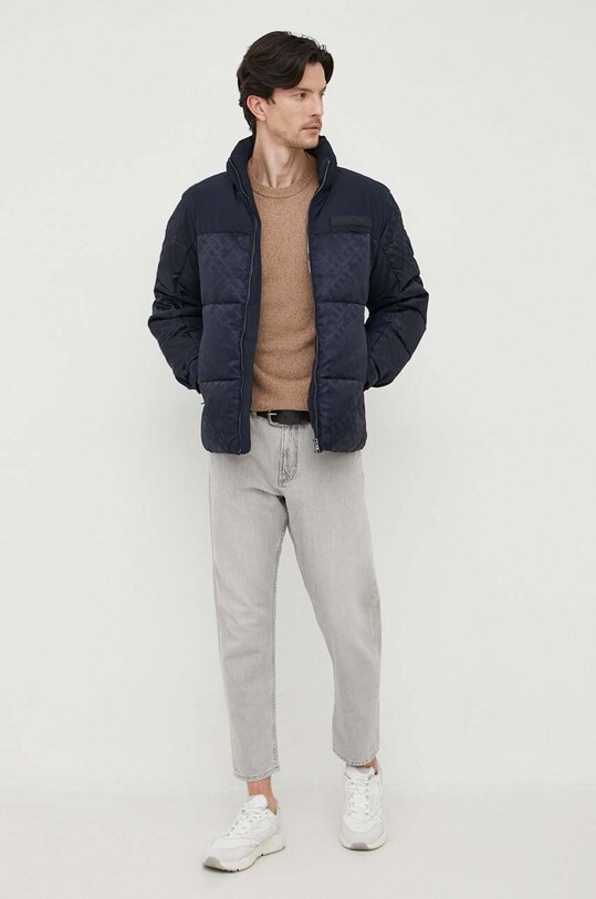 Πουλόβερ με προσθήκη μαλλιού United Colors of Benetton 1235U1N67.455 καφέ AW23