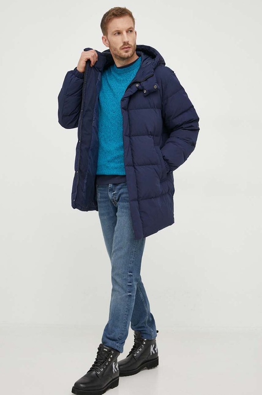 Πουλόβερ με προσθήκη μαλλιού United Colors of Benetton 1235U1N67.458 τιρκουάζ AW23