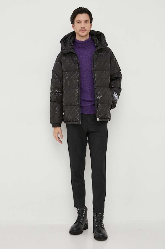 Πουλόβερ με προσθήκη μαλλιού United Colors of Benetton 1235U2522.459 μωβ AW23