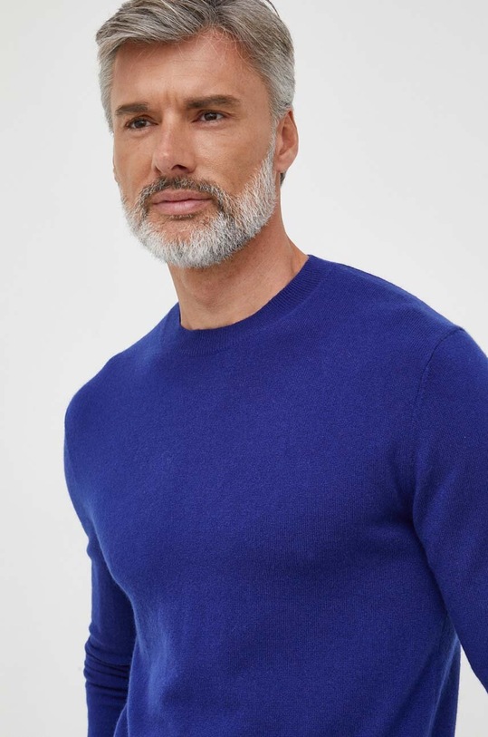 United Colors of Benetton pulover de casmir albastru 10K1U105S.966
