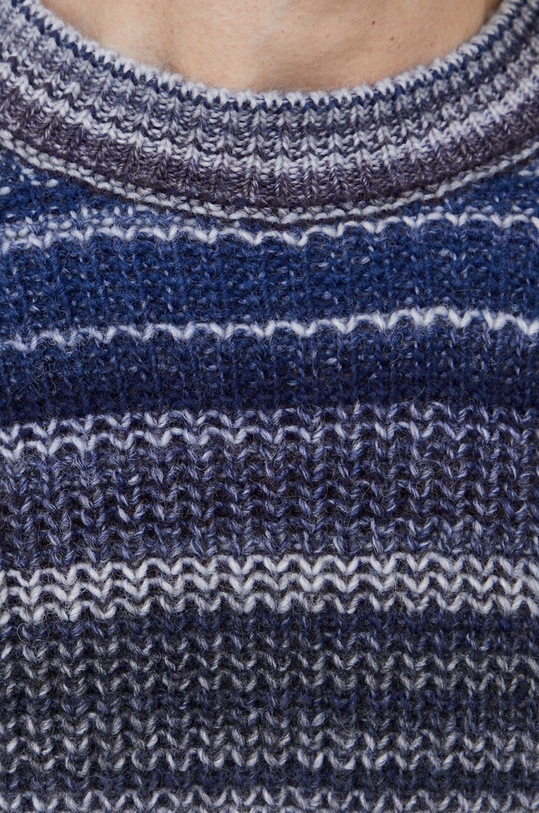 United Colors of Benetton sweter wełniany 105CU105O.852 granatowy