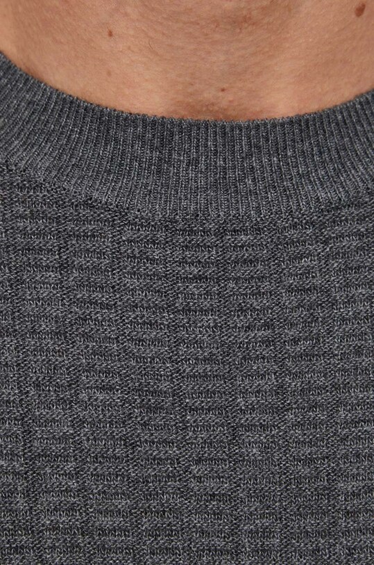 Sisley sweter z domieszką wełny 1041T102A.572 szary