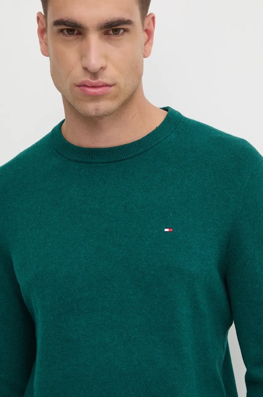 Tommy Hilfiger maglione con aggiunta di cachemire verde MW0MW28046
