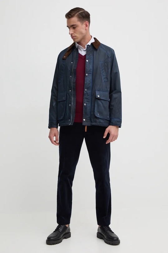 Tommy Hilfiger sweter z domieszką kaszmiru MW0MW28047 bordowy NC24