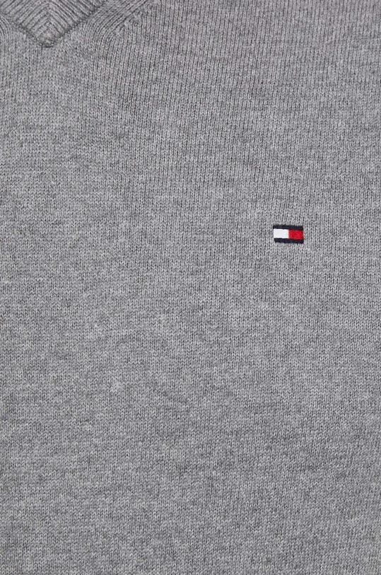 Tommy Hilfiger sweter z domieszką kaszmiru MW0MW28047 szary