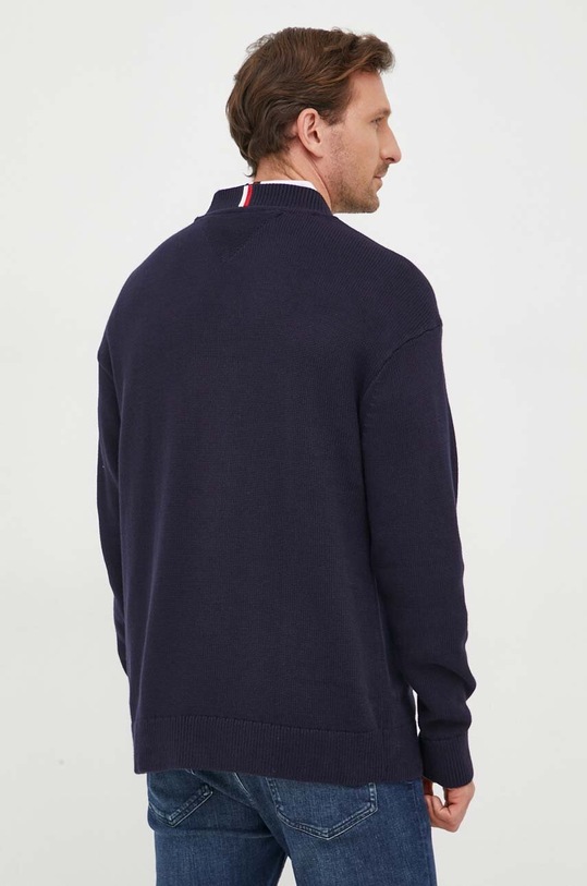 Odzież Tommy Hilfiger sweter bawełniany MW0MW33085 granatowy