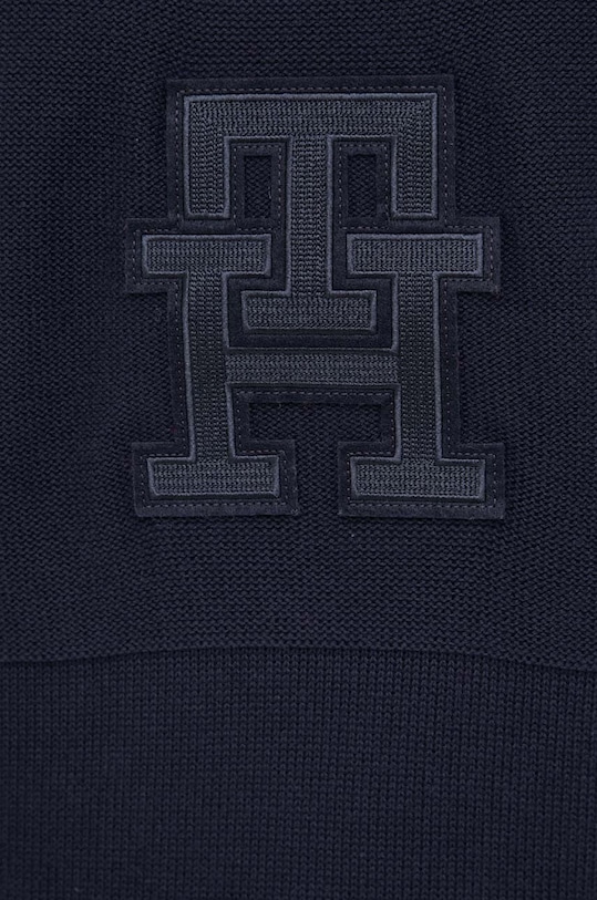 Tommy Hilfiger sweter bawełniany MW0MW33085 granatowy