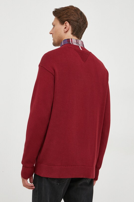 Хлопковый свитер Tommy Hilfiger MW0MW33085 бордо AW23