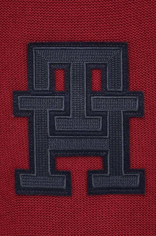 Хлопковый свитер Tommy Hilfiger бордо MW0MW33085