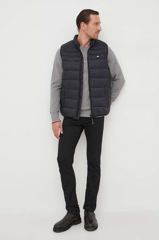 Βαμβακερό πουλόβερ Tommy Hilfiger MW0MW33108 γκρί AW23