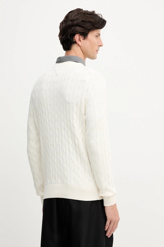 Odzież Tommy Hilfiger sweter bawełniany MW0MW33132 beżowy