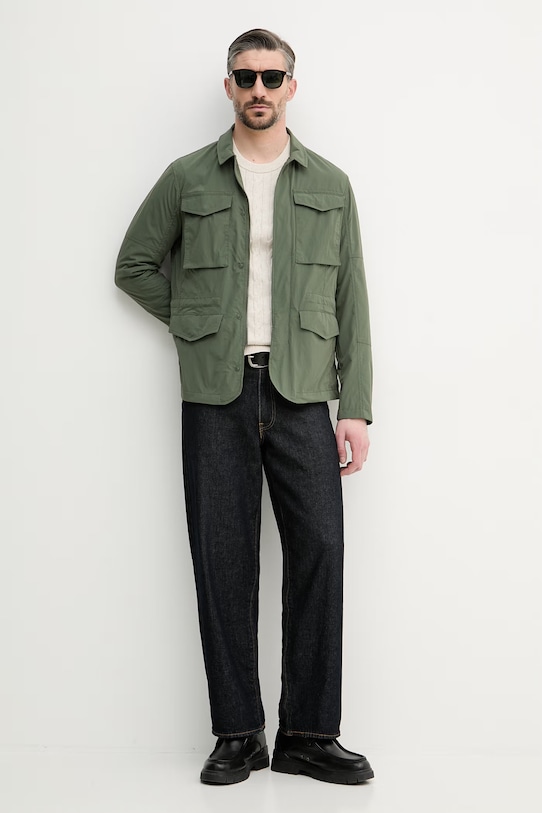 Tommy Hilfiger Πουλόβερ ανδρικό βαμβακερό MW0MW33132 μπεζ SS26