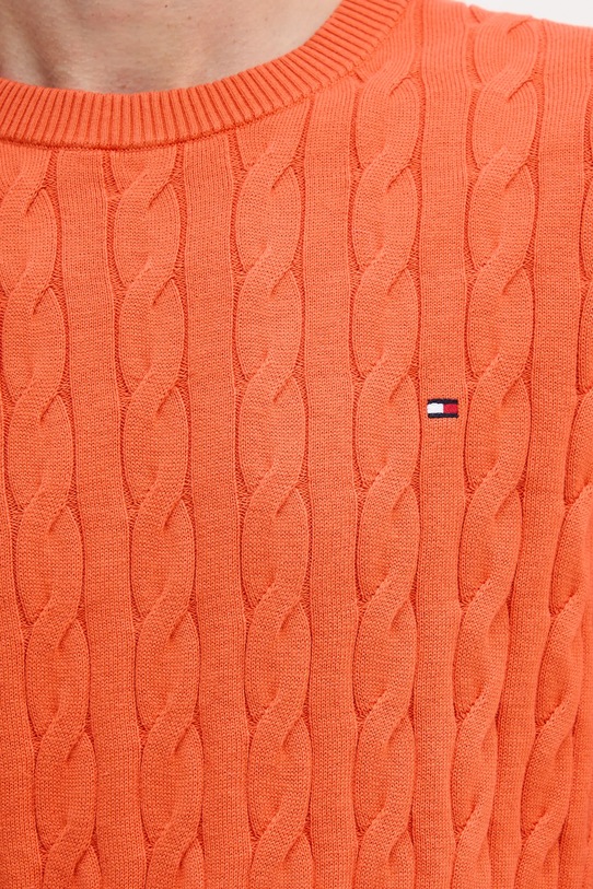 Bavlnený sveter Tommy Hilfiger MW0MW33132 oranžová