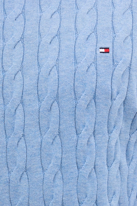 Bombažen pulover Tommy Hilfiger MW0MW33132 modra