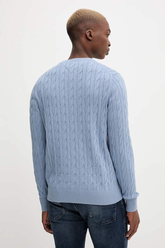 Odzież Tommy Hilfiger sweter bawełniany MW0MW33132 niebieski