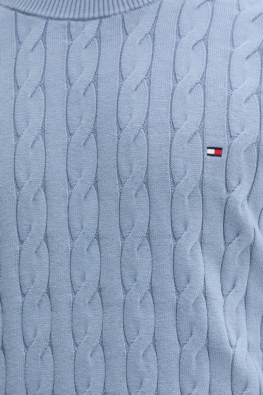 Tommy Hilfiger sweter bawełniany MW0MW33132 niebieski