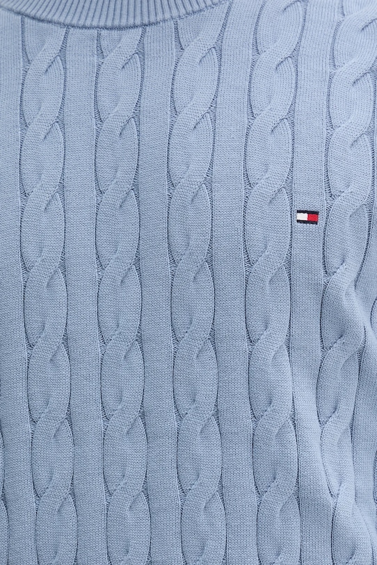 Tommy Hilfiger sweter bawełniany MW0MW33132 niebieski