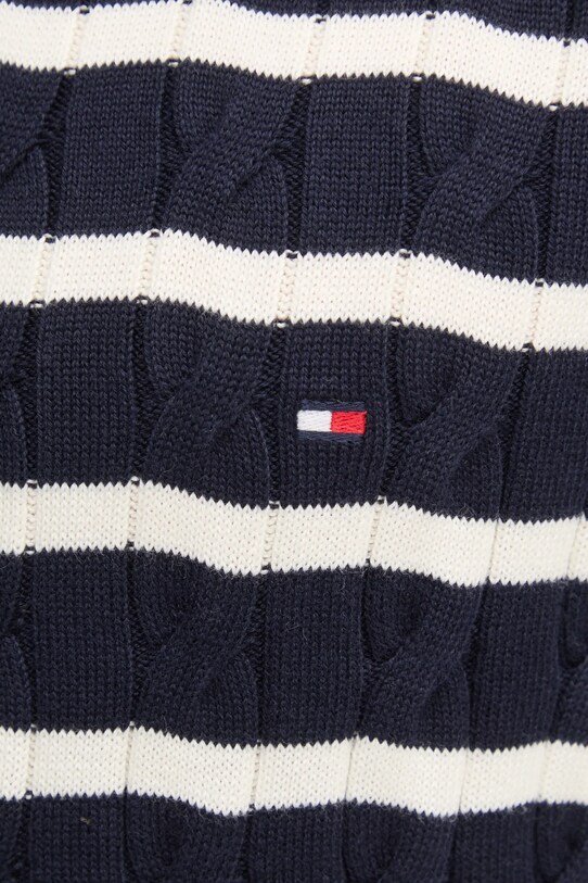 Бавовняний светр Tommy Hilfiger MW0MW33132 темно-синій