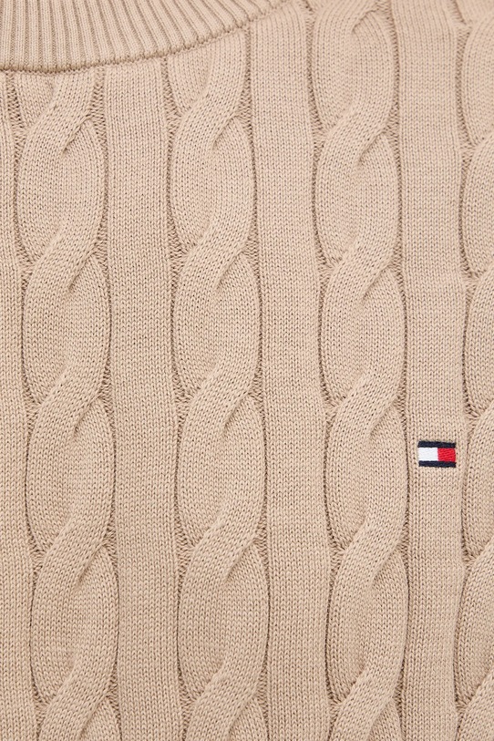 Tommy Hilfiger pulover de bumbac MW0MW33132 bej
