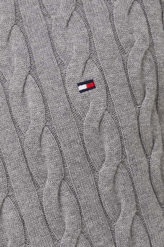 Tommy Hilfiger pamut pulóver MW0MW33132 szürke