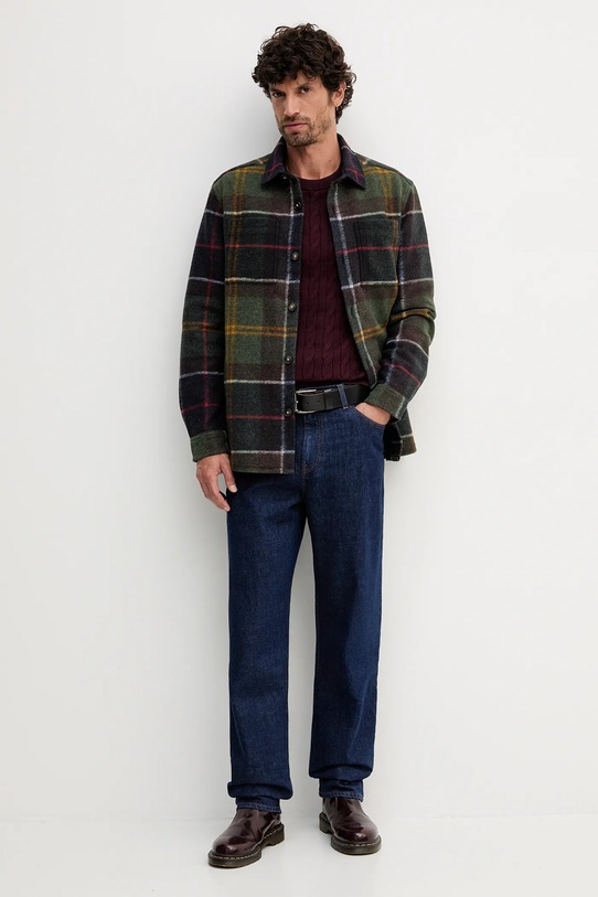 Tommy Hilfiger sweter bawełniany MW0MW33132 bordowy AW25