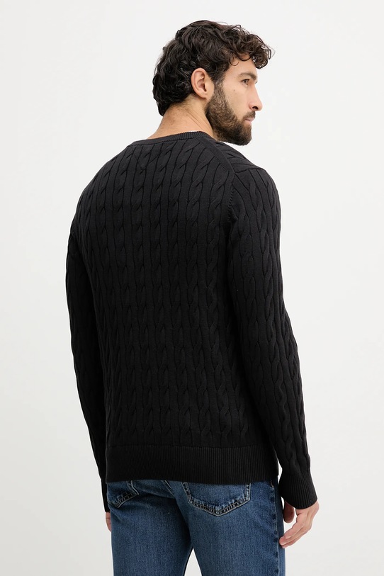 Odzież Tommy Hilfiger sweter bawełniany MW0MW33132 czarny