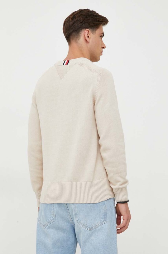 Îmbrăcăminte Tommy Hilfiger pulover de bumbac MW0MW33134 bej