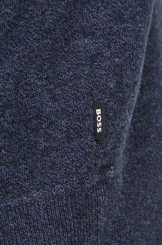 BOSS sweter z domieszką wełny 50500639 granatowy